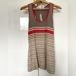 Max studio Striped Sleeveless Top size Large NWT